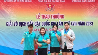 Lào Cai đoạt Huy chương Vàng Giải vô địch đẩy gậy quốc gia lần thứ XVII