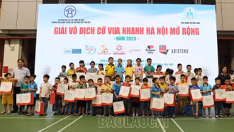 Các kỳ thủ Lào Cai đoạt giải cao tại Giải Vô địch cờ vua nhanh Hà Nội mở rộng