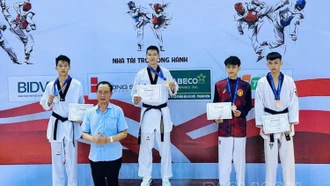 Taekwondo Lào Cai giành 1 huy chương tại Giải Vô địch taekwondo quốc gia