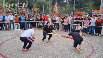 Lễ hội đền Thượng: Sôi động các bộ môn thể thao dân tộc