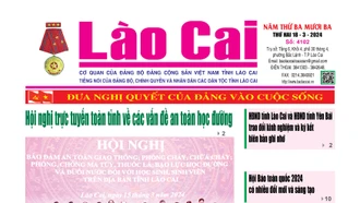 Báo Lào Cai Thường kỳ số 4102 ra ngày 18/3/32024