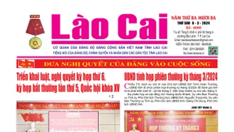 Báo Lào Cai Thường kỳ số 4098 ra ngày 8/3/2024