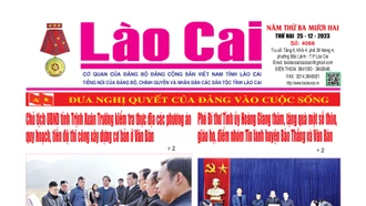 Báo Lào Cai Thường kỳ số 4066 ra ngày 25/12/2023