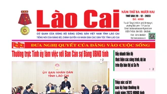 Báo Lào Cai Thường kỳ số 4068 ra ngày 29/12/2023