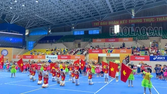 Khai mạc Giải Futsal tranh Cúp Tiểu học Bắc Lệnh lần thứ 2