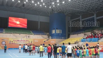 120 vận động viên tham gia Giải bóng đá Nhi đồng tỉnh Lào Cai năm 2023