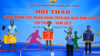Ngân hàng Nhà nước Việt Nam Chi nhánh Lào Cai nhất toàn đoàn Hội thao công đoàn các ngân hàng trên địa bàn tỉnh năm 2023