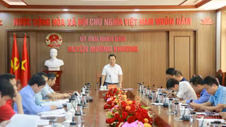 Phó Chủ tịch Thường trực UBND tỉnh Hoàng Quốc Khánh kiểm tra tiến độ giải ngân các dự án đầu tư tại Mường Khương