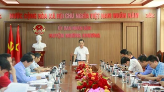 Phó Chủ tịch Thường trực UBND tỉnh Hoàng Quốc Khánh kiểm tra tiến độ giải ngân các dự án đầu tư tại Mường Khương