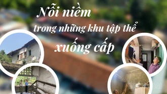 Nỗi niềm trong những khu tập thể xuống cấp