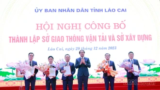 Công bố thành lập Sở Giao thông vận tải và Sở Xây dựng