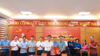 Báo Lào Cai và Huyện ủy Bảo Yên ký kết chương trình hợp tác truyền thông giai đoạn 2024 - 2025