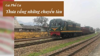 Ga Phố Lu thưa vắng những chuyến tàu