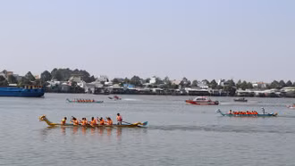 Sôi nổi giải đua thuyền truyền thống trên sông Đồng Nai