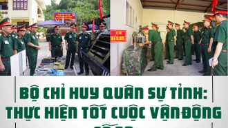 Bộ Chỉ huy quân sự tỉnh: Thực hiện tốt Cuộc vận động số 50