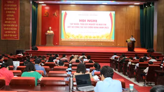 150 đại biểu dự tập huấn, trao đổi nghiệp vụ báo chí viết về công tác xây dựng đảng năm 2023.