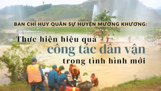 Ban Chỉ huy quân sự huyện Mường Khương: Thực hiện hiệu quả công tác dân vận trong tình hình mới