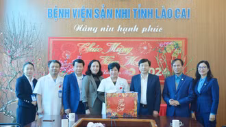 Đoàn công tác của Liên đoàn Lao động tỉnh thăm, chúc tết một số cơ quan, đơn vị, doanh nghiệp