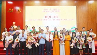 21 thí sinh tham gia Hội thi Học viên học giỏi lý luận chính trị