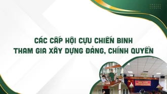 Các cấp hội cựu chiến binh tham gia xây dựng đảng, chính quyền