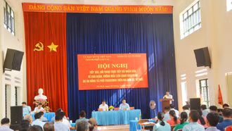 Tiếp xúc, đối thoại với Nhân dân về tháo gỡ khó khăn, vướng mắc liên quan khai thác dự án Đồng Tả Phời Vinacomin 