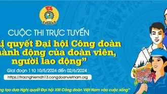 Triển khai Cuộc thi trực tuyến “Nghị quyết đại hội công đoàn và hành động của đoàn viên, người lao động”