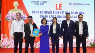 Thành lập công đoàn cơ sở Sun world Fansipan Sa Pa