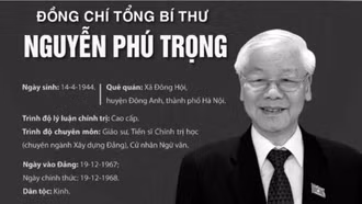 Tóm tắt tiểu sử đồng chí Nguyễn Phú Trọng - Tổng Bí thư Ban Chấp hành Trung ương Đảng Cộng sản Việt Nam