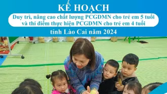 [Infographic] Phấn đấu đạt chuẩn Phổ cập giáo dục mầm non cho trẻ 4 tuổi vào tháng 12/2024