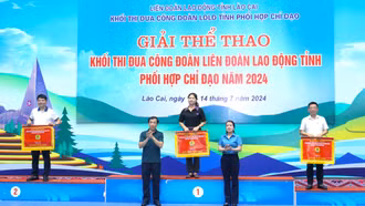 Giải thể thao Khối thi đua Công đoàn Liên đoàn Lao động tỉnh phối hợp chỉ đạo năm 2024