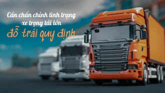 Cần chấn chỉnh tình trạng xe trọng tải lớn đỗ trái quy định