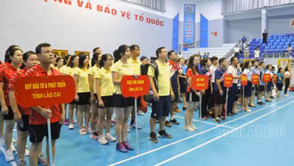 Gần 300 vận động viên tham gia Giải thể thao truyền thống Khối thi đua các cơ quan tài chính - ngân hàng năm 2023