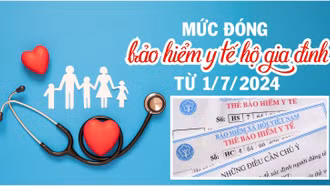 [Infographic] Mức đóng bảo hiểm y tế hộ gia đình từ 1/7/2024
