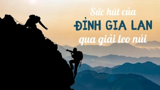 Sức hút của đỉnh Gia Lan qua giải leo núi