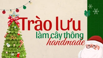 Trào lưu làm cây thông handmade