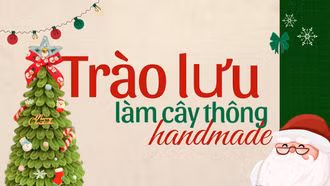 Trào lưu làm cây thông handmade