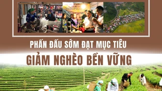 Phấn đấu sớm đạt mục tiêu giảm nghèo bền vững