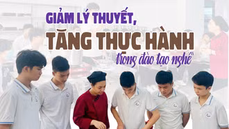 Giảm lý thuyết, tăng thực hành trong đào tạo nghề 