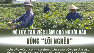 Nỗ lực tạo việc làm cho người dân vùng “lõi nghèo”