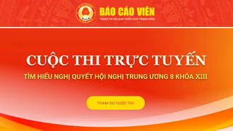 Triển khai Cuộc thi trực tuyến tìm hiểu Nghị quyết Hội nghị Trung ương 8 khóa XIII
