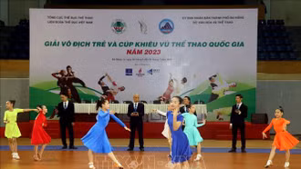 Hơn 1.200 vận động viên tranh tài tại Giải Vô địch trẻ và Cúp Khiêu vũ thể thao quốc gia