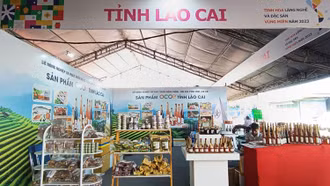 Sản phẩm OCOP Lào Cai trưng bày tại Chương trình “Tinh hoa làng nghề và đặc sản vùng miền năm 2023”