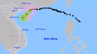 Thời tiết ngày 3/9: Bão số 3 suy yếu thành áp thấp nhiệt đới, Nam Tây Nguyên và Nam Bộ có mưa