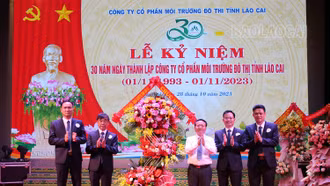 Công ty Cổ phần Môi trường Đô thị tỉnh Lào Cai kỷ niệm 30 năm thành lập