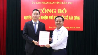 Sở Xây dựng có tân Phó Giám đốc