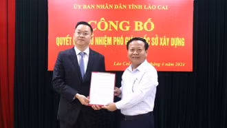 Sở Xây dựng có tân Phó Giám đốc