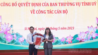 Công bố quyết định của Ban Thường vụ Tỉnh ủy về công tác cán bộ