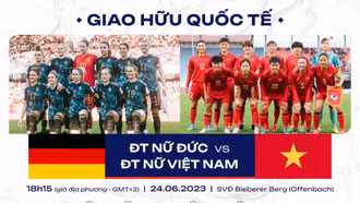 Chốt ngày đội tuyển nữ Việt Nam chạm trán đội bóng 2 lần vô địch World Cup