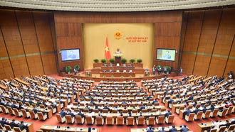 Ngày 24/5, Quốc hội thảo luận về dự án Luật Đấu thầu (sửa đổi), Luật Phòng thủ dân sự