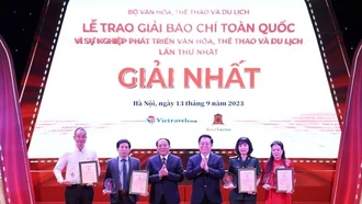 Công bố thể lệ Giải báo chí toàn quốc "Vì sự nghiệp phát triển văn hóa, thể thao và du lịch" lần thứ hai